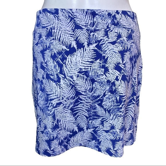Tranquility Skort Fern Print Blue Size M - Picture 3 of 6